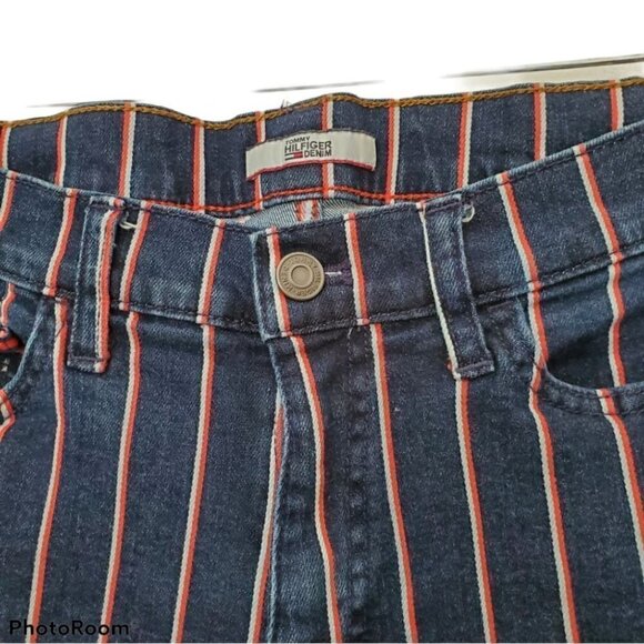 Tommy Hilfiger Denim Striped High Rise Leg… - Picture 4 of 4